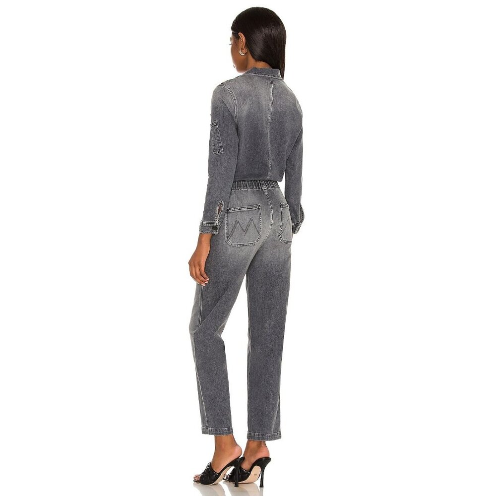 NWT Mother The Half Spring Take-Off Ankle Jumpsuit in Stitching In The Dark XS - Picture 3 of 12